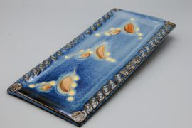 plat-a cake-grès-émaillé-autour-de-la-terre-71